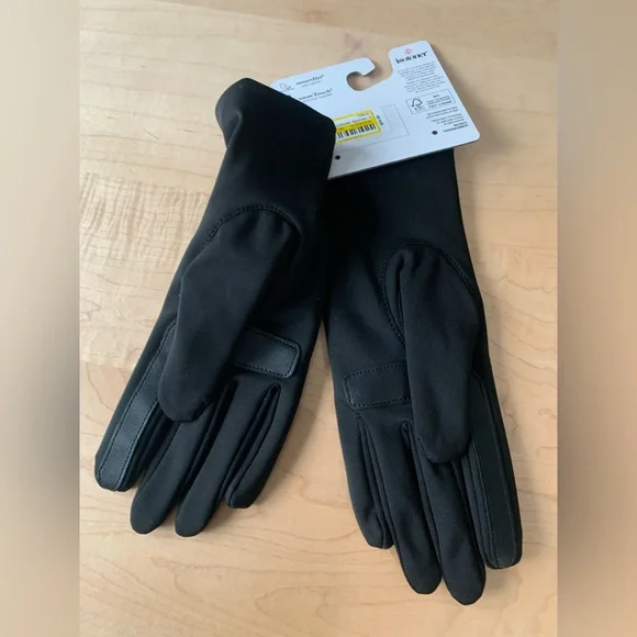 Isotoner smartDri smarTech black gloves size Small - Picture 2 of 4